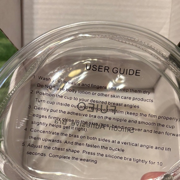 Silicone Adhesive Bra - Nude - Picture 3 of 8